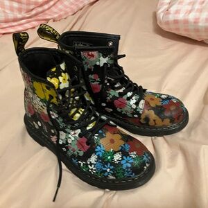 Floral print doc martin’s